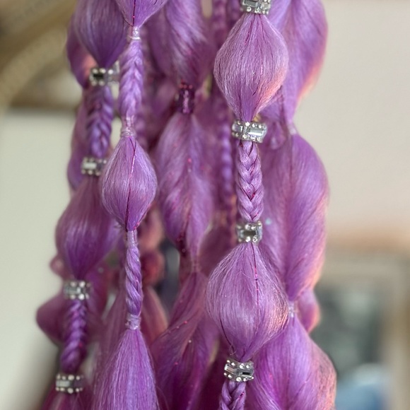 Festival Braids. Set of (2) tie in extensions.Reusable hair for braids or buns. - Picture 2 of 6
